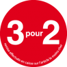 Etiquettes adhésives  ø 40 mm 3 pour 2 par 500 ex