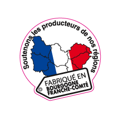 Etiquette Fabriqué en Bourgogne Franche-Comté