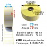 Etiquettes Velin de 70 à 90 MM à partir de 7,50 € unitaire HT le rouleau