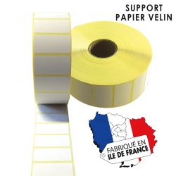 Rouleaux d'étiquettes Thermiques VELIN  Vierges